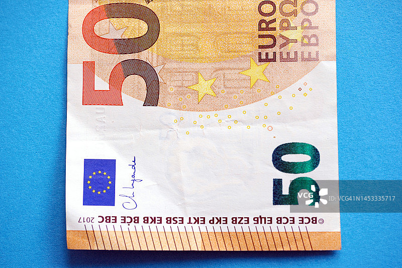 50欧元纸币图片素材