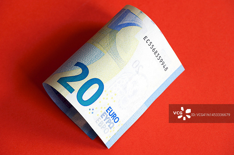 20欧元纸币图片素材