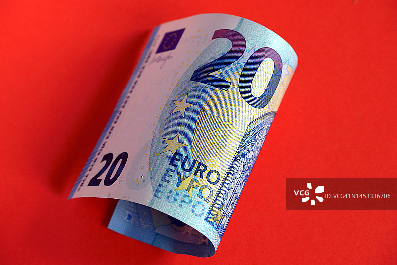 20欧元纸币图片素材