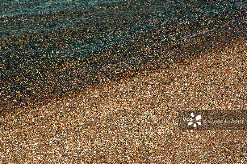 鹅卵石海滩背景图片素材