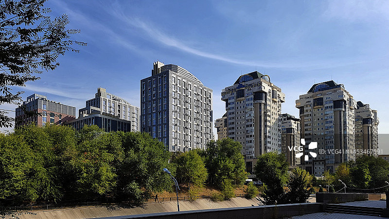 哈萨克斯坦阿拉木图城市风光图片素材