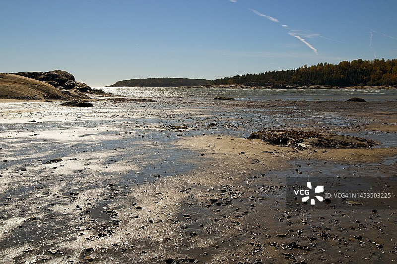 裸露的泥滩图片素材