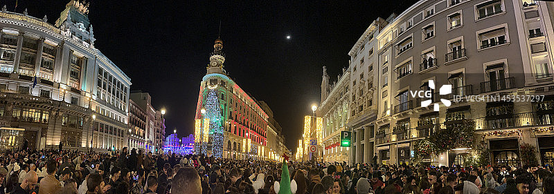 2022-2023年西班牙马德里新年庆祝活动图片素材