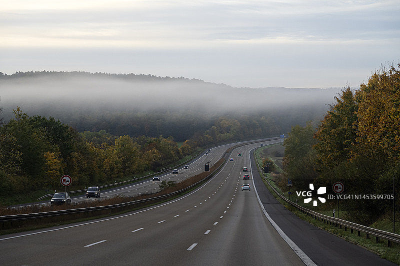 德国哥廷根附近的欧洲E07公路图片素材