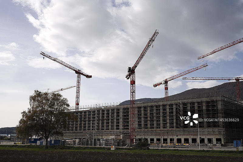 巴塞尔的建筑工地图片素材