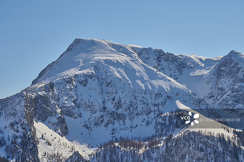 德国贝希特斯加登国家公园雪山峰图片素材