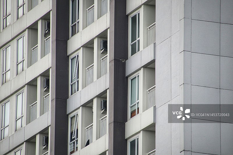 现代积木式住宅楼图片素材