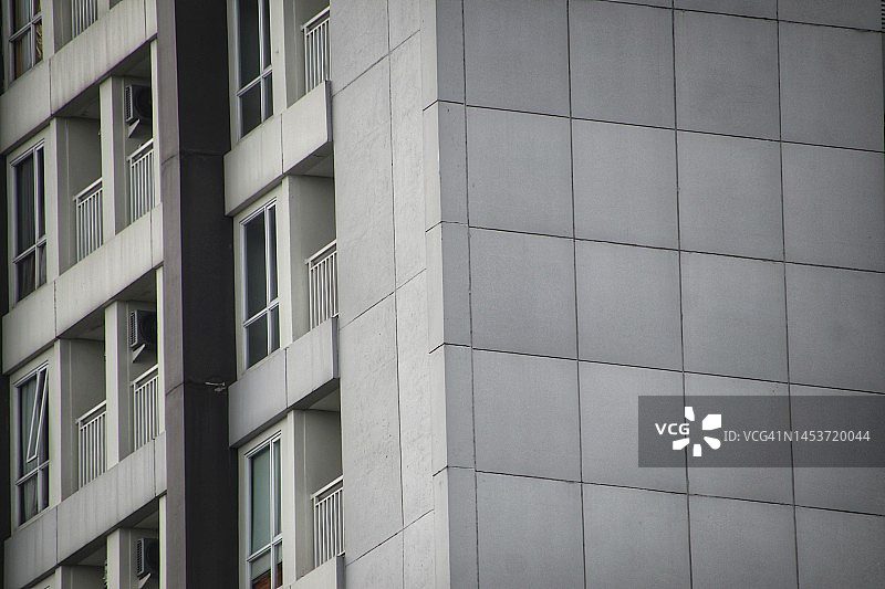 现代积木式住宅楼图片素材