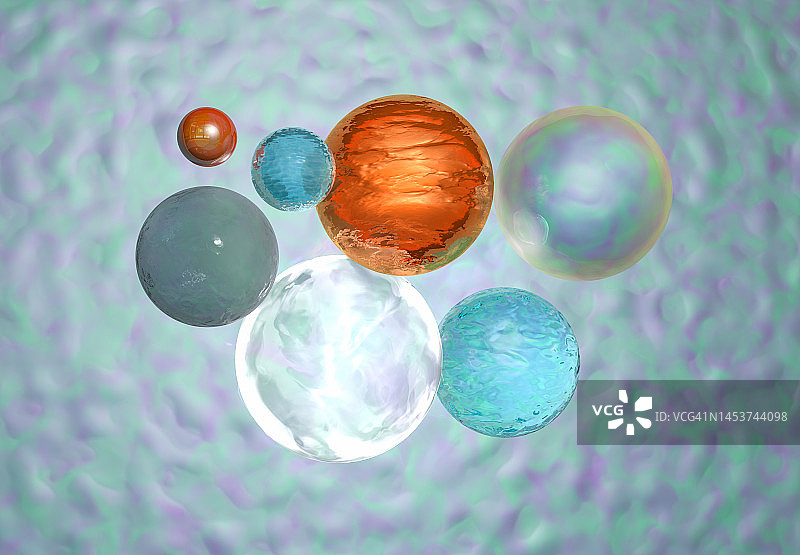 抽象水晶球体图片素材