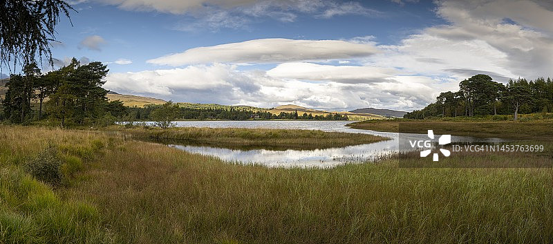 苏格兰高地格伦科谷的洛赫图拉湖图片素材