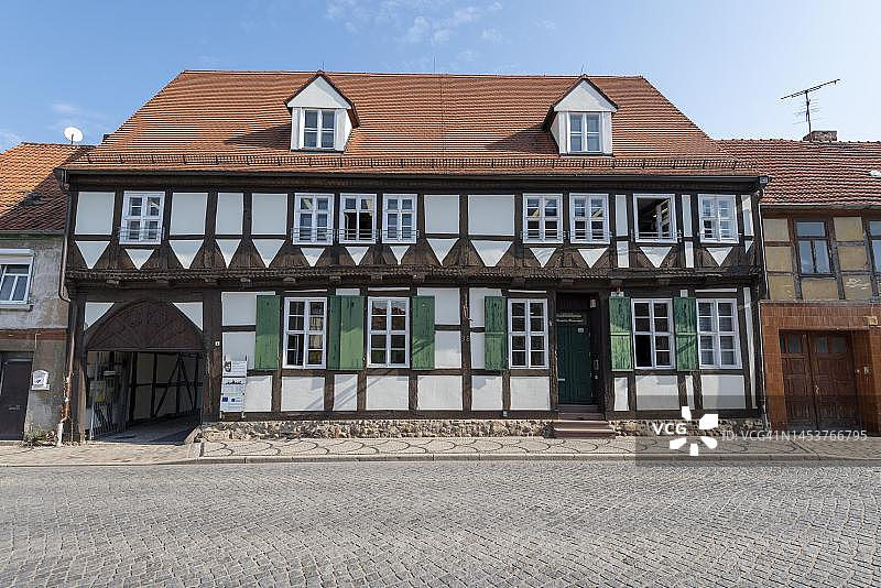 萨克森-安哈尔特州马格德堡附近布尔格的布里吉特·雷曼市立图书馆图片素材