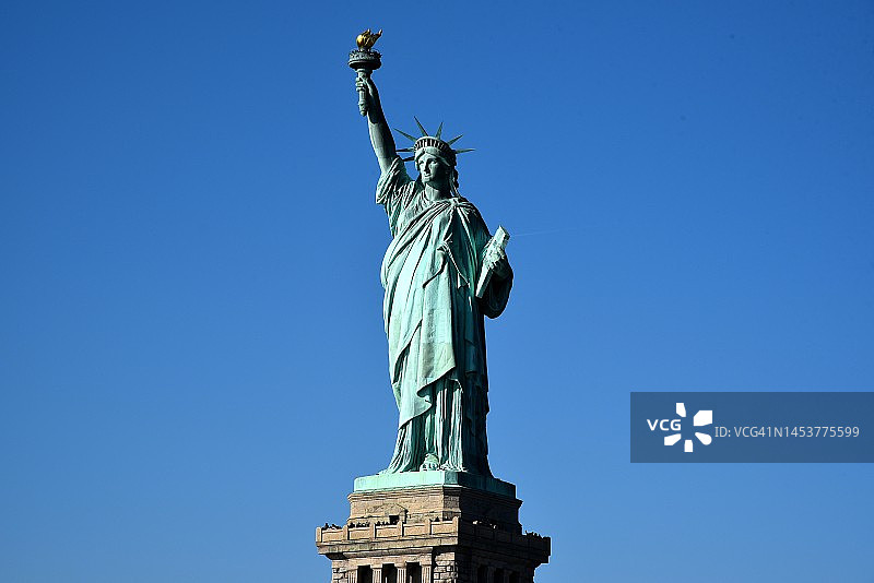 纽约市的自由女神像图片素材