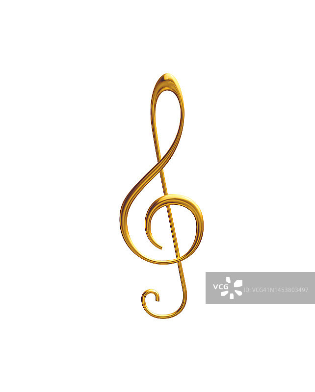 金色音符3D静物图片素材