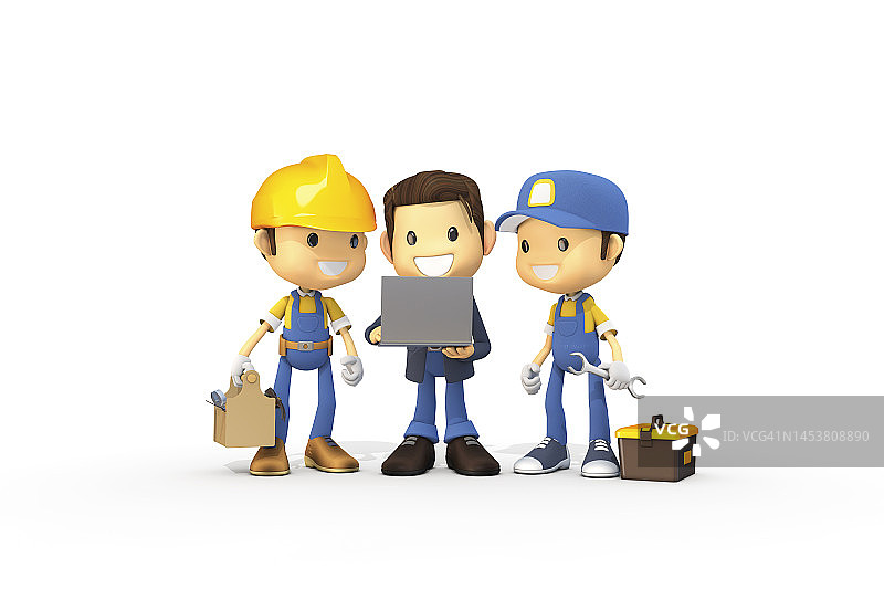 3D, CG，卡通，人物，人物，插图图片素材