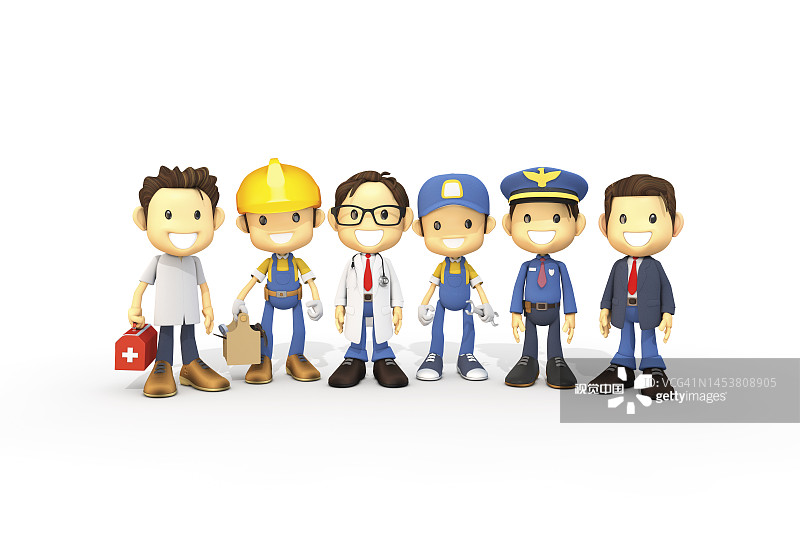 3D, CG，卡通，人物，人物，插图图片素材