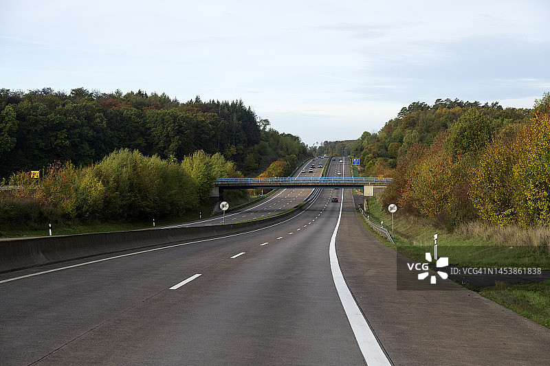 E7欧洲公路卡塞尔附近桥梁图片素材