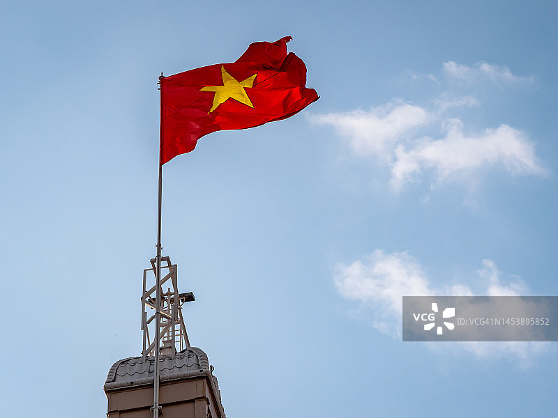 越南胡志明市人民委员会大楼特写镜头图片素材