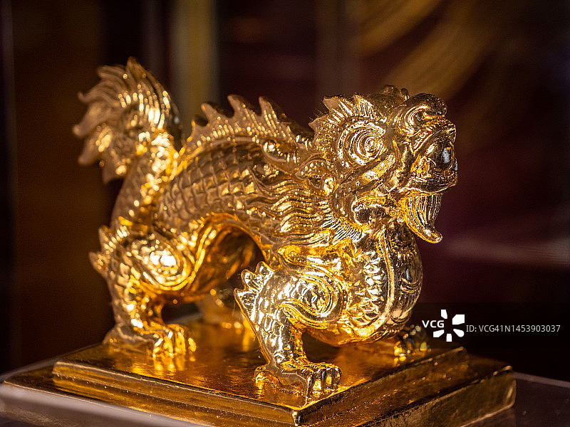 越南顺化皇宫金龙特写图片素材