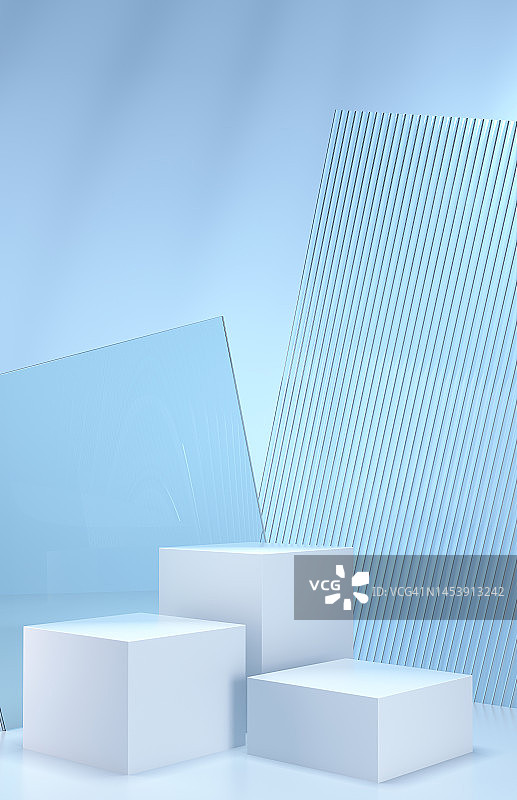 3D渲染：插画背景图片素材