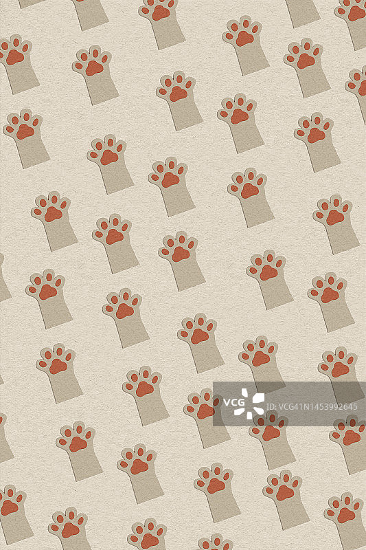 小狗爪子无缝图案图片素材