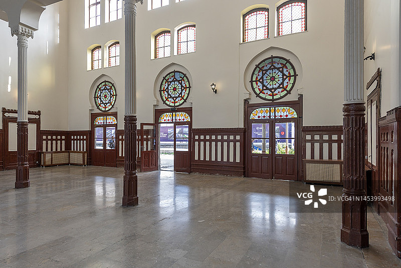 土耳其伊斯坦布尔法蒂赫区的锡尔凯吉火车站图片素材