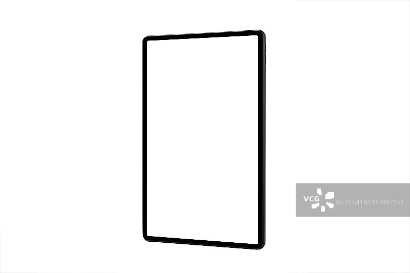 白色背景上的新型现代数字平板电脑样机图片素材