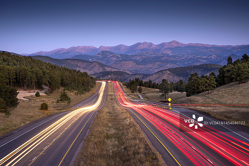 科罗拉多州落基山脉70号公路图片素材