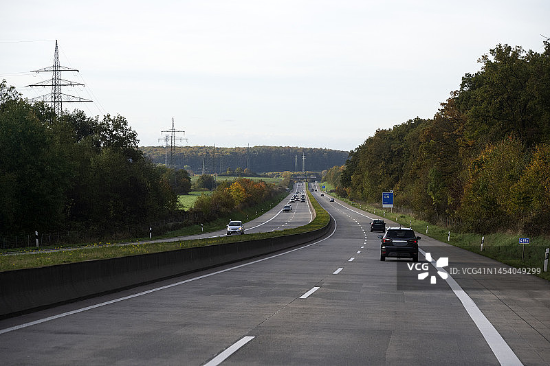 E7欧洲公路及卡塞尔附近交通图片素材