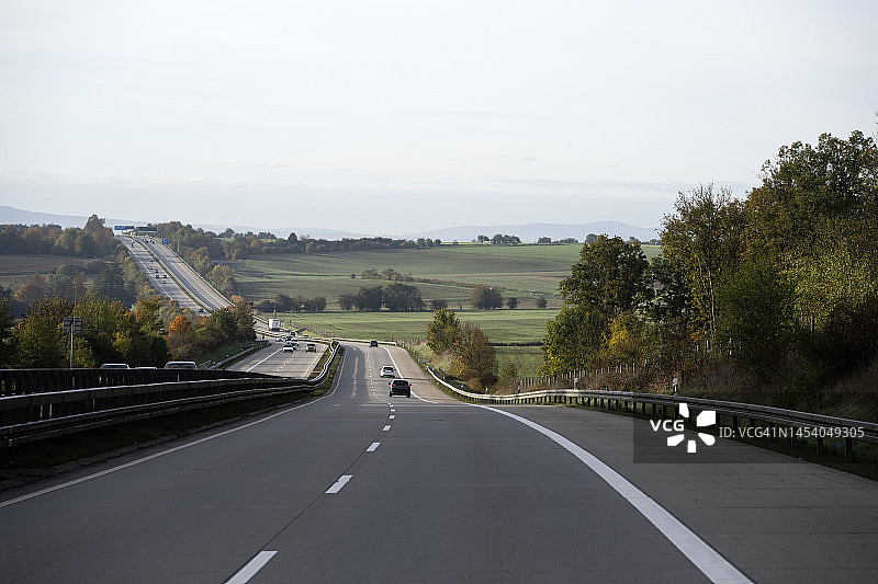 E7欧洲公路及卡塞尔附近交通图片素材