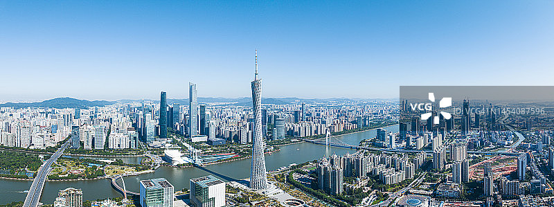 中国南方城市广州的天际线图片素材
