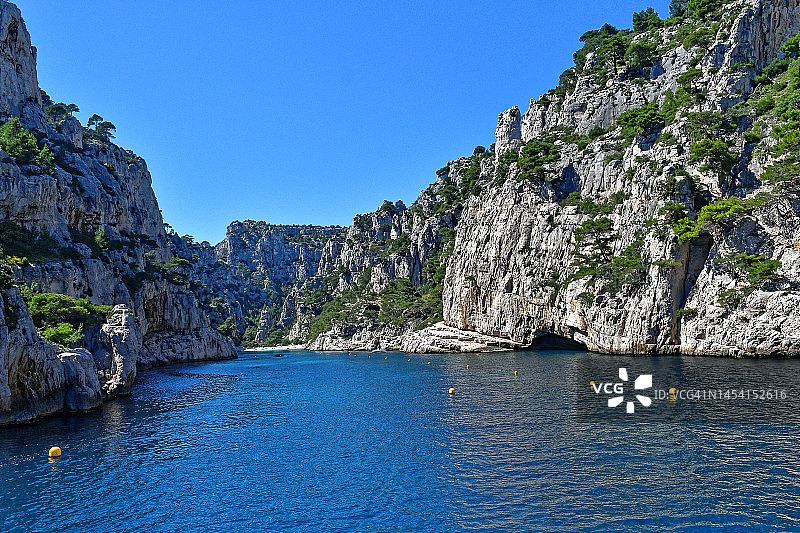 卡西斯和马赛之间的昂沃海湾图片素材