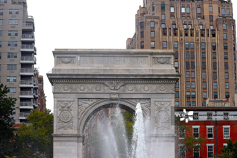 华盛顿广场拱门图片素材