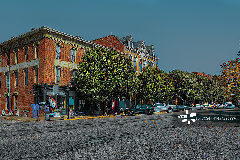 印第安纳州韦威市中心图片素材