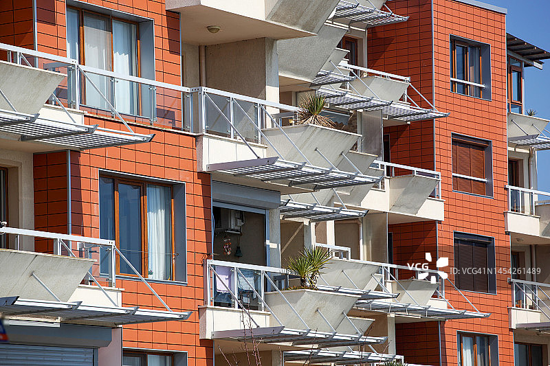 市中心住宅楼图片素材