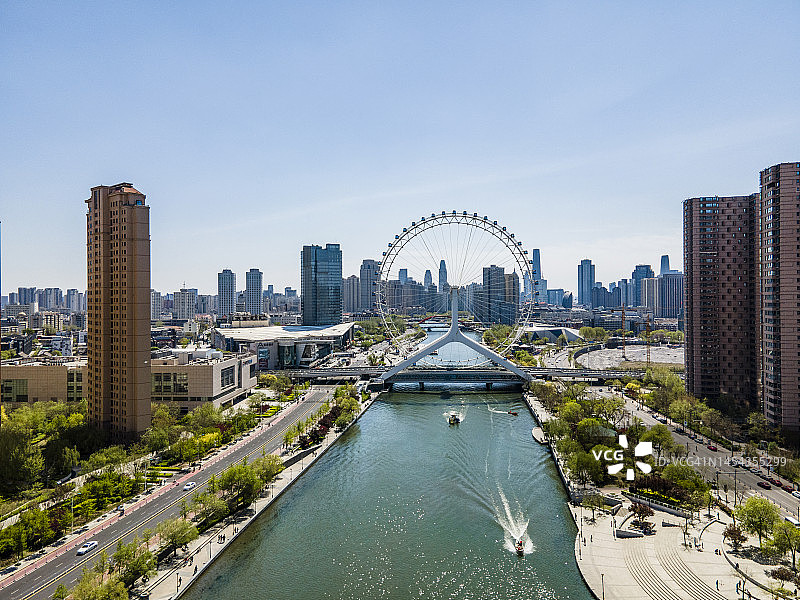 天津之眼摩天轮图片素材