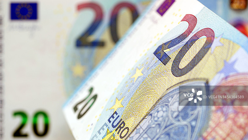 20欧元纸币图片素材