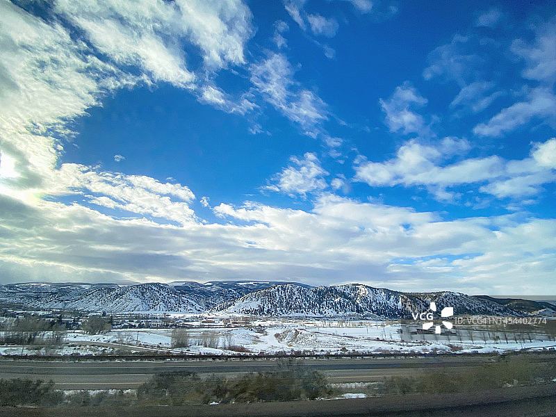 美国科罗拉多州韦尔市冬季风景图片素材