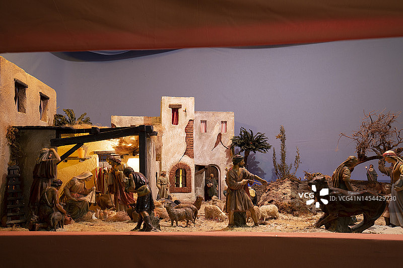 基督诞生的场景图片素材