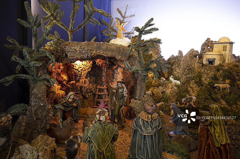 基督诞生的场景图片素材