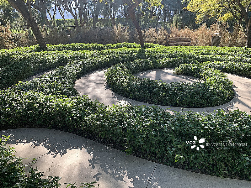 阳光庄园的迷宫图片素材