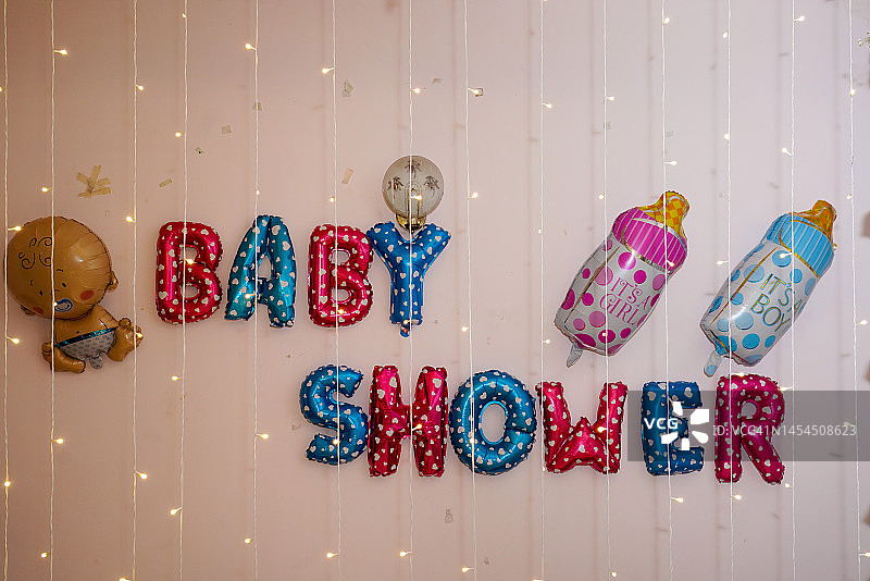 婴儿送礼会装饰图片素材