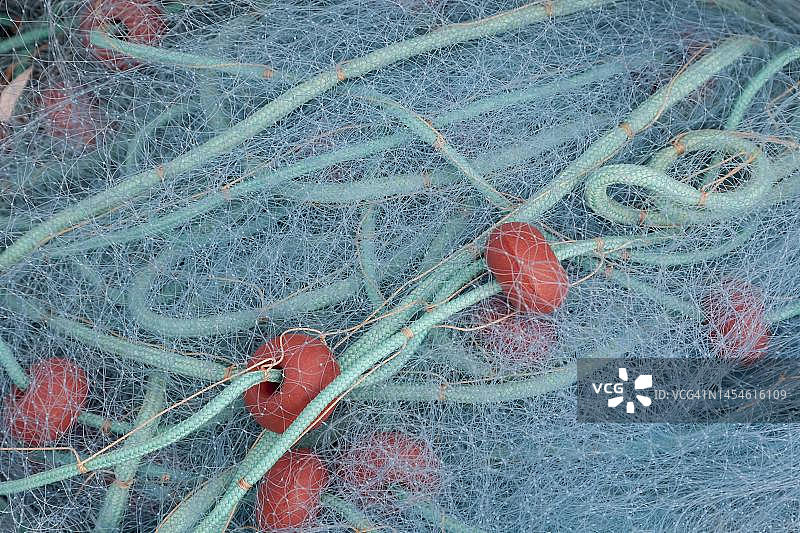 渔网、绳索和浮标：塞浦路斯图片素材