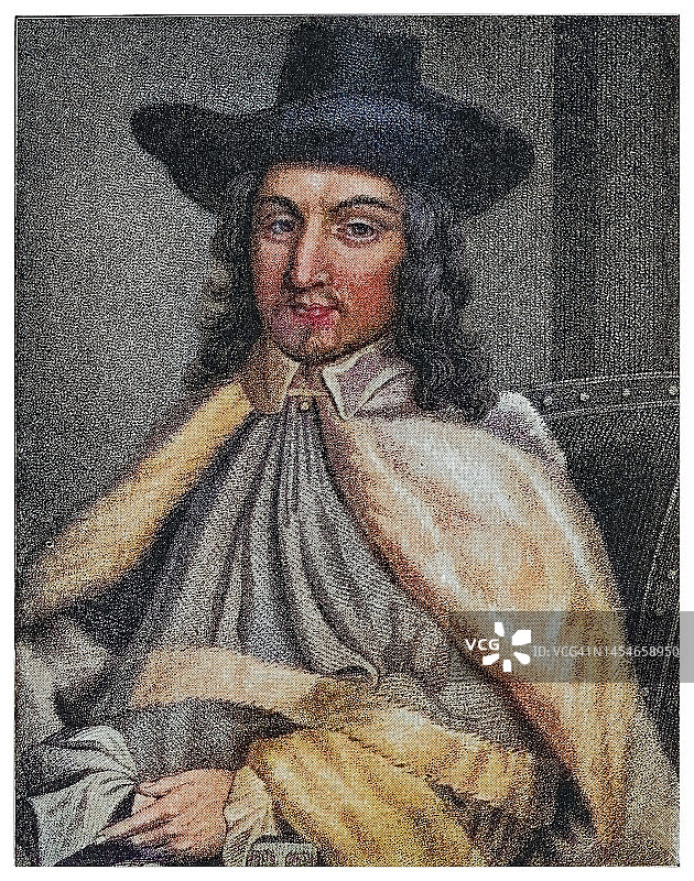 英国法学家约翰·布拉德肖肖像图片素材