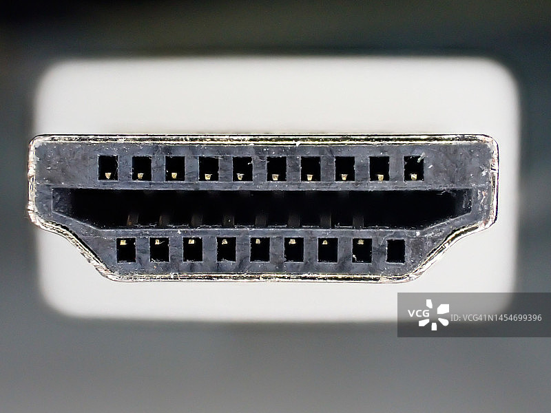 HDMI连接器微距摄影图片素材