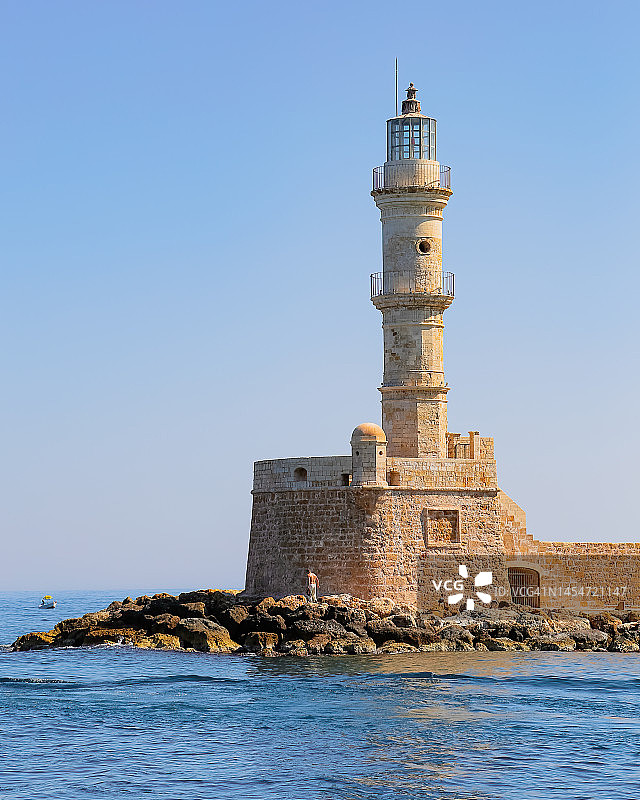 哈尼亚灯塔图片素材