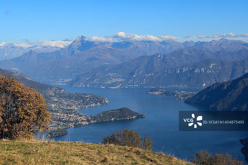 科莫湖的壮丽景色图片素材