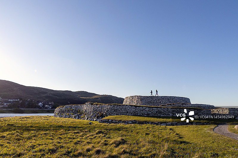 克利基明石塔堡，设得兰群岛，苏格兰，英国图片素材