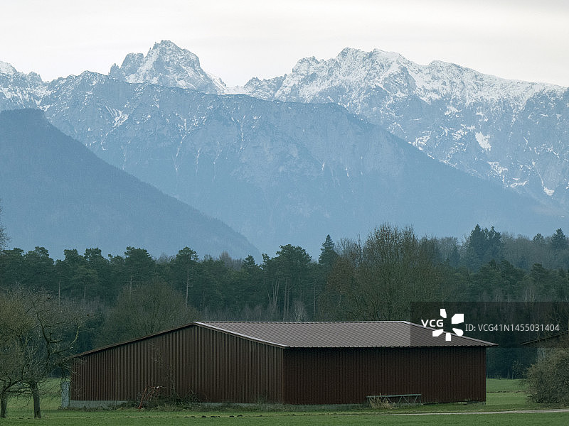 乡村的谷仓或农业建筑图片素材