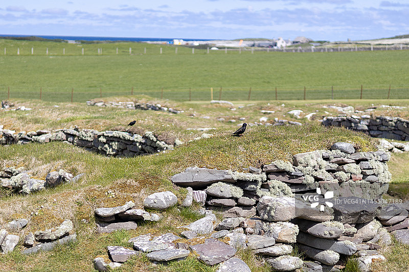 英国苏格兰设得兰群岛的亚尔斯霍夫图片素材