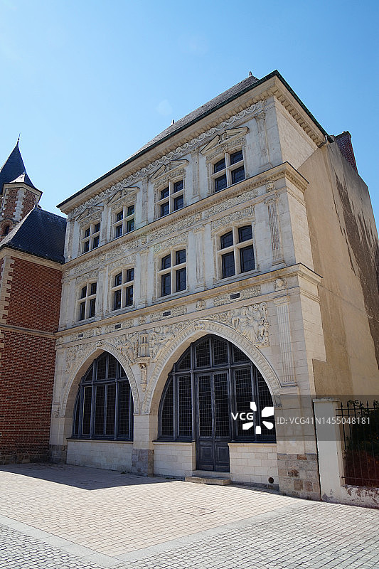 法国亚眠射手座大厦文艺复兴风格外墙图片素材